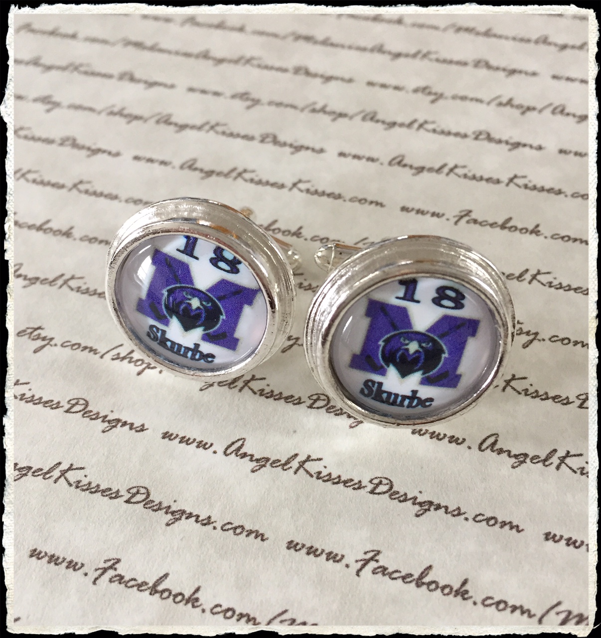 School Team Sports Cuff Links