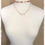 Thumbnail: Chevron Double Layer Choker Necklace- Gold Trio Crystals