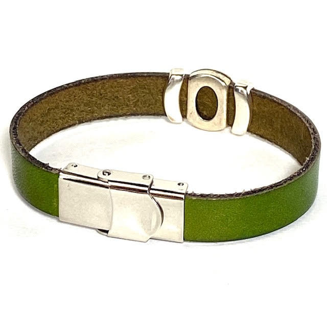 Thumbnail: Luck O Irish Kelly Green Leather Bracelet