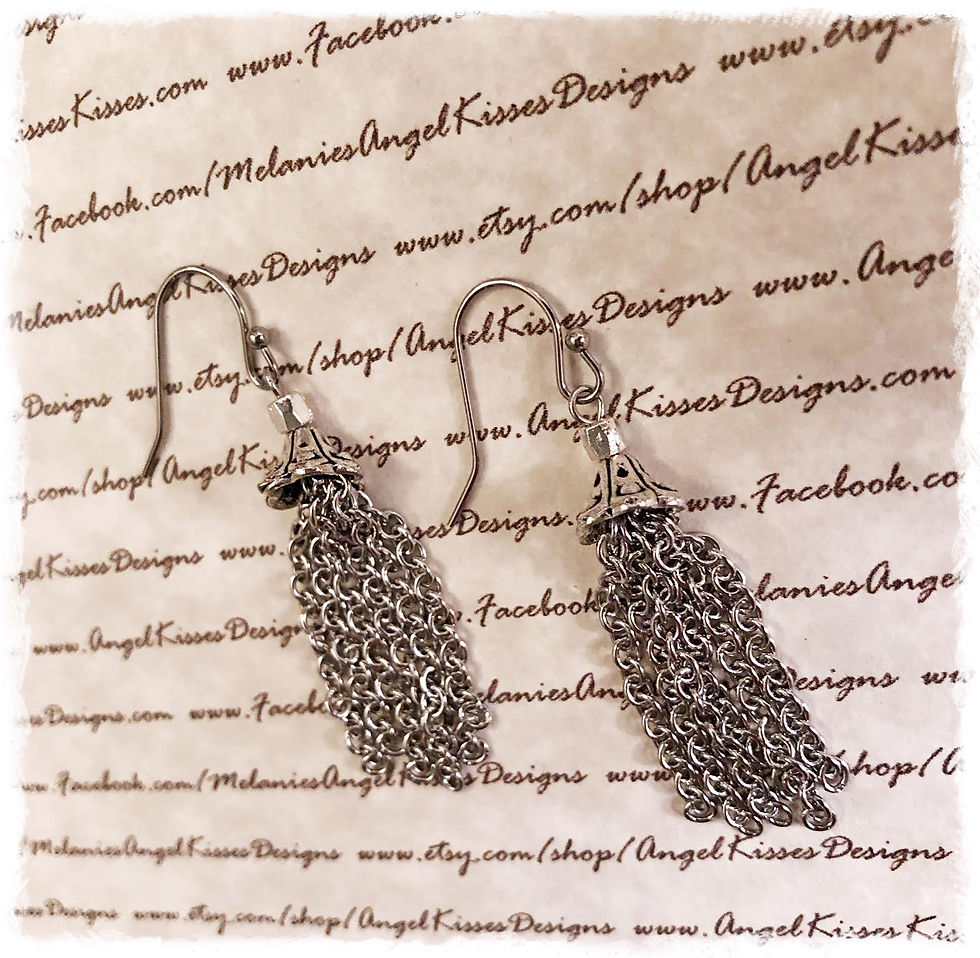 Thumbnail: Stainless Tassel Earrings