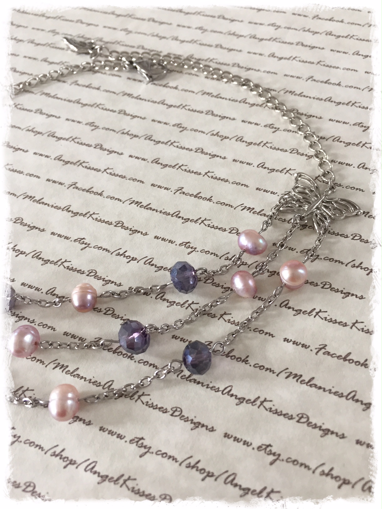 Butterfly Choker- Lavender