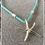 Thumbnail: Summer Suede Collection- Aqua Silver Starfish