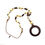 Thumbnail: Leather N Wood Monocle Necklace- Dark Brown (A)