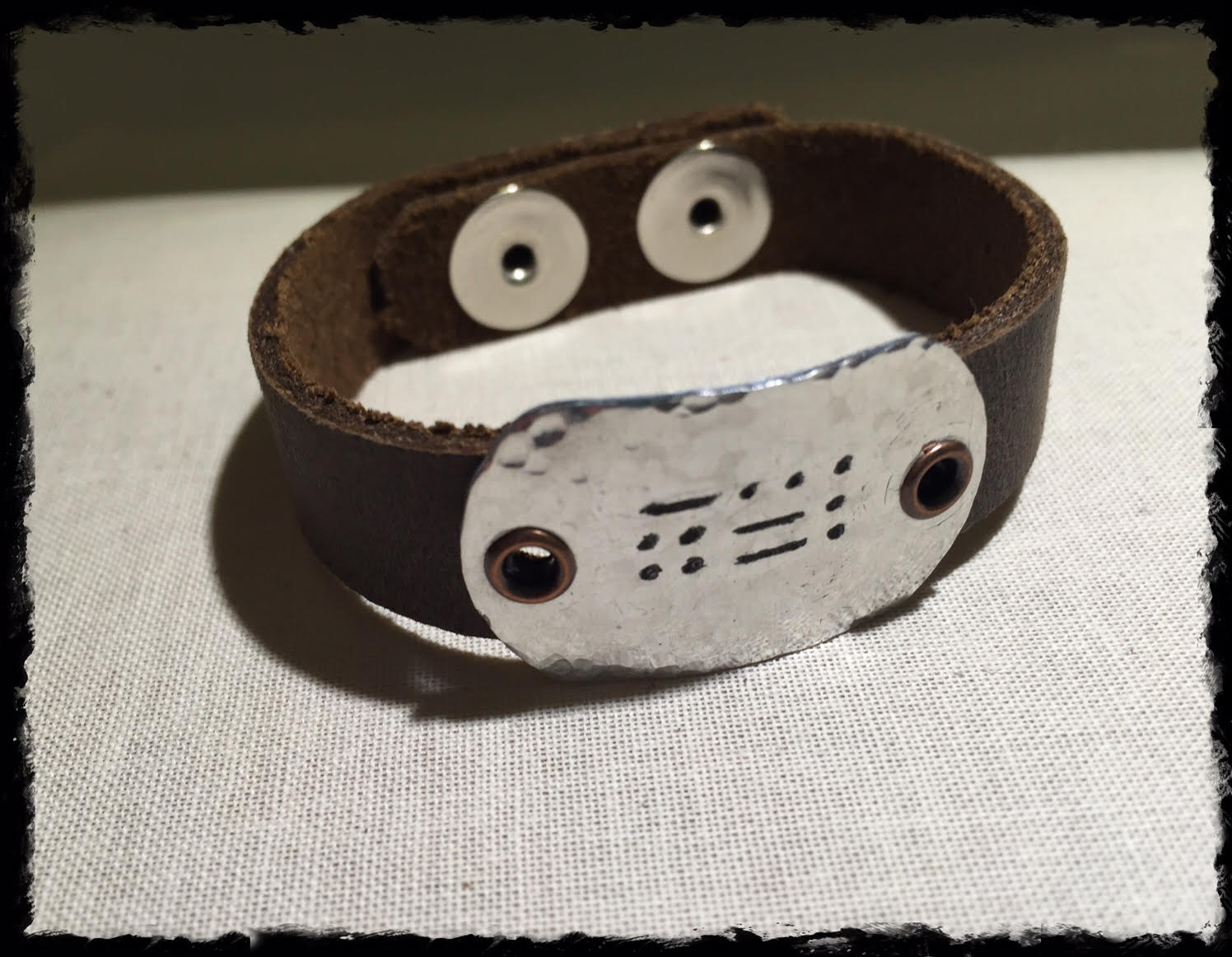 Say It In Morse Code Bracelet- BFF chubby metal