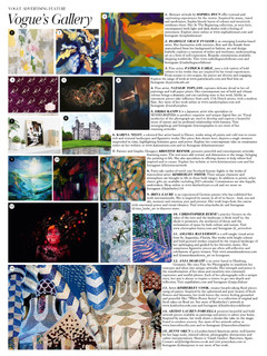 November 2020 Feature in British Vogue of Anna Kosa Abstract Expressionist Artist