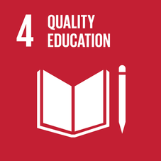 UN Sustainable Development Goal 4 icon - Quality Education environmental education center university students Egypt