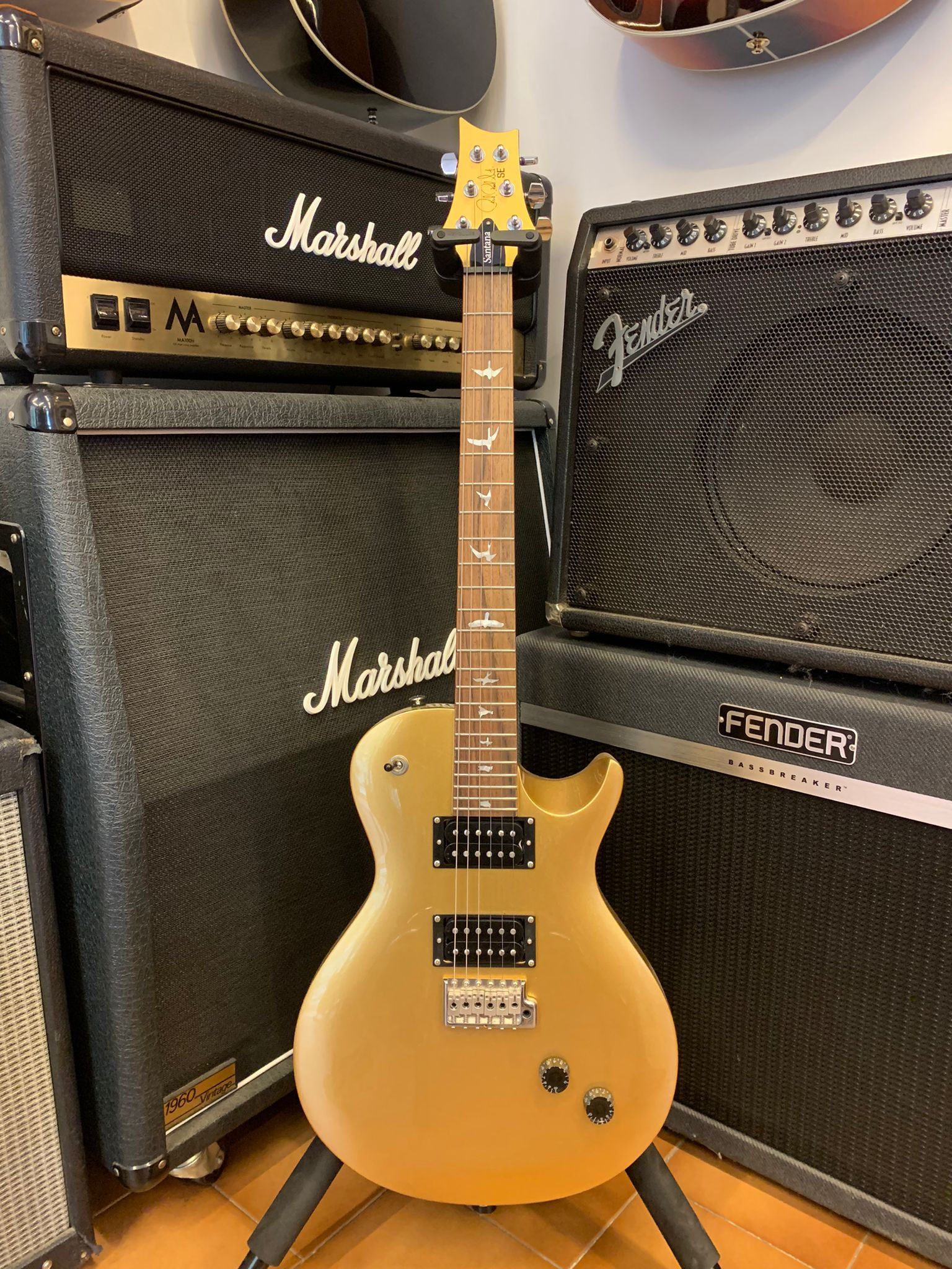 PRS SANTANA SE GOLD TOP