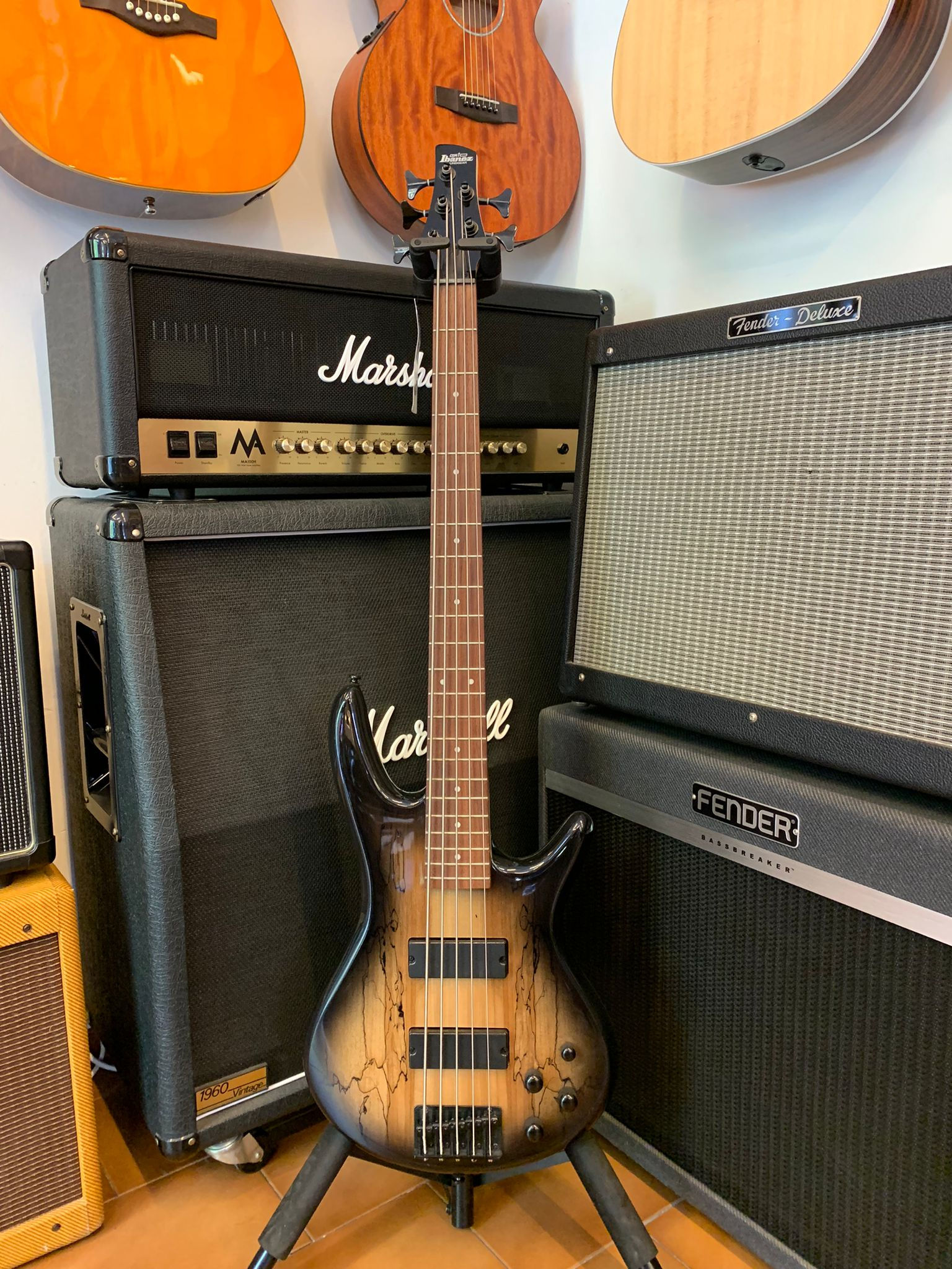 Ibanez GIO GSR205SM Natural Gray Burst Basso Elettrico 5 corde