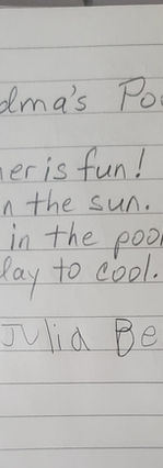 Grandma's Pool by Julia Bergin