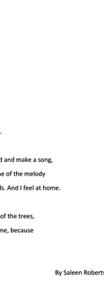 A Song by Saleen Roberts