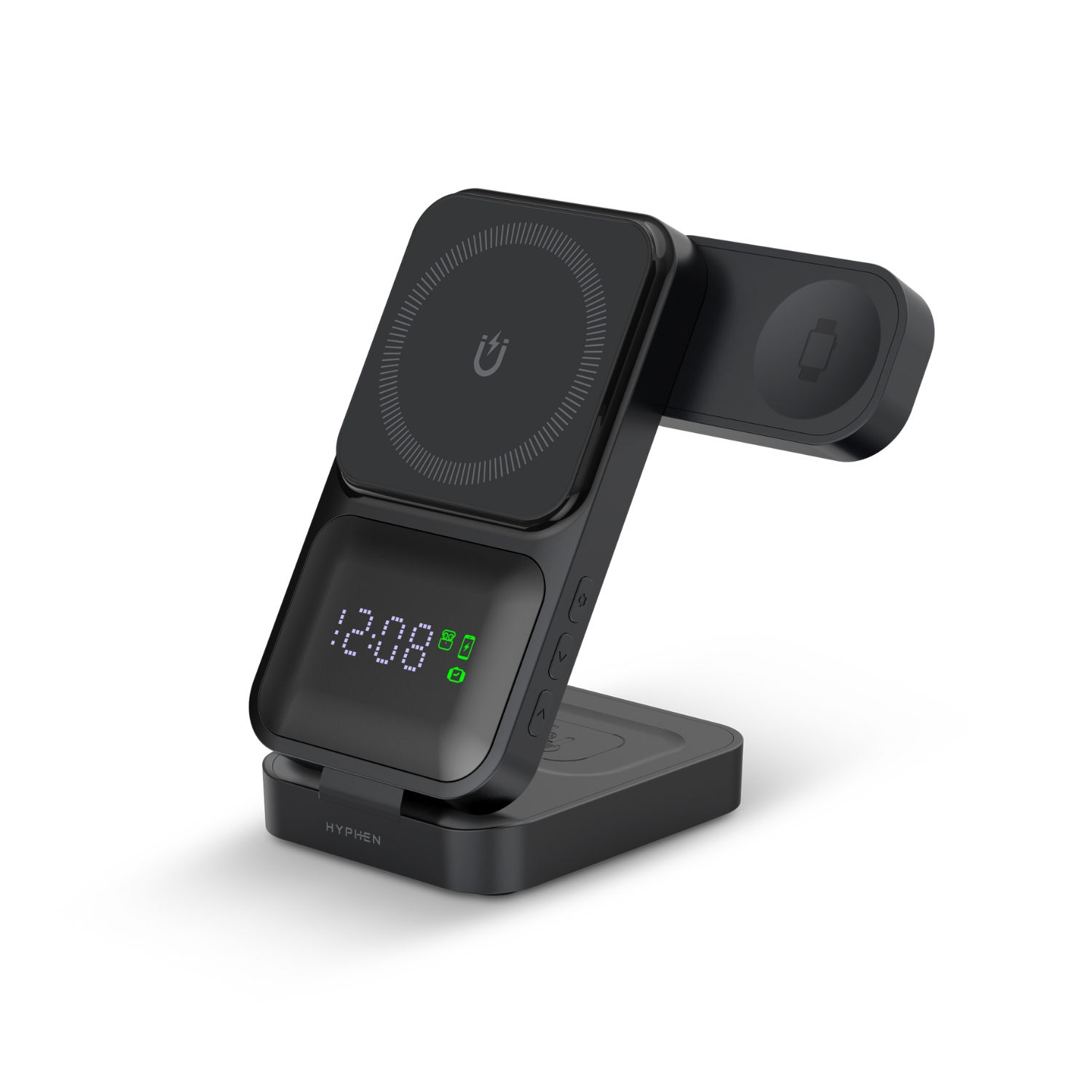 MAGT Prime | 3in1 Wireless Charging Station with Clock Display