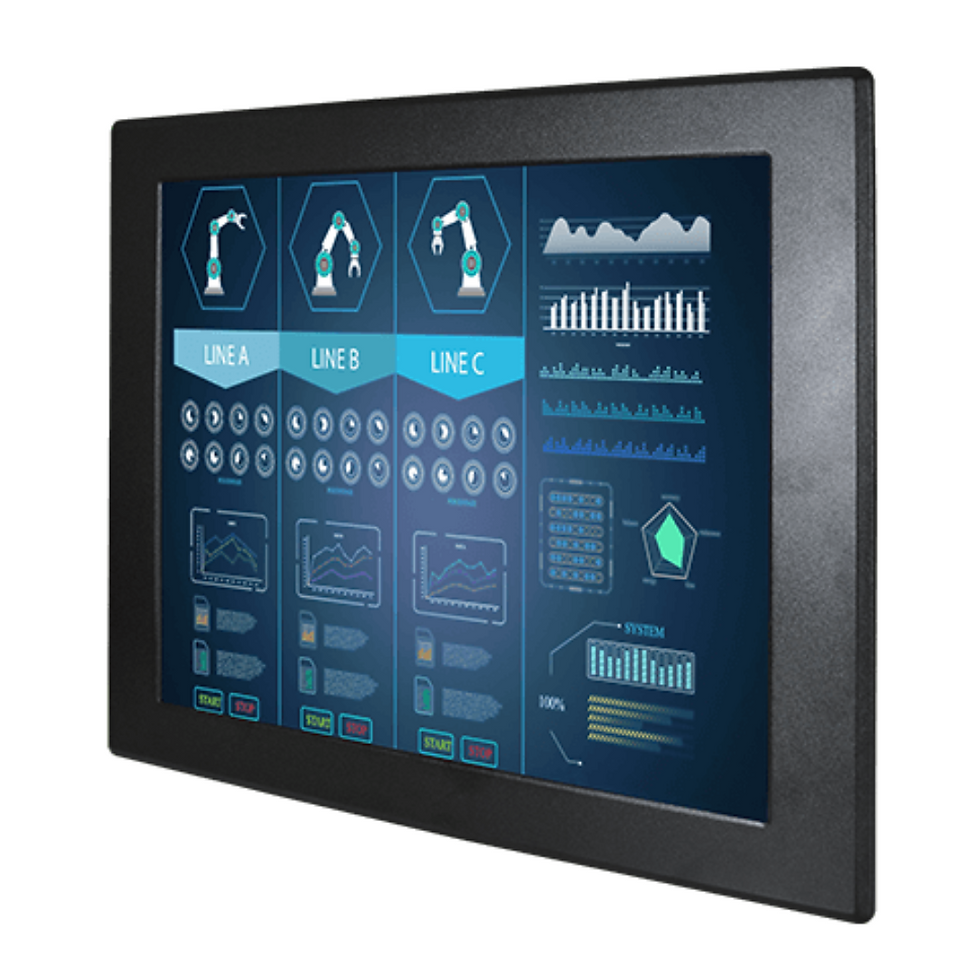 19" Front IP65 High Brightness Display Winmate