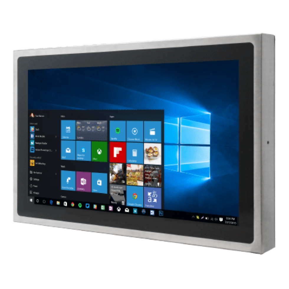 24" IP69K Stainless PCAP Chassis Panel PC Winmate W24IB3S-SPA269