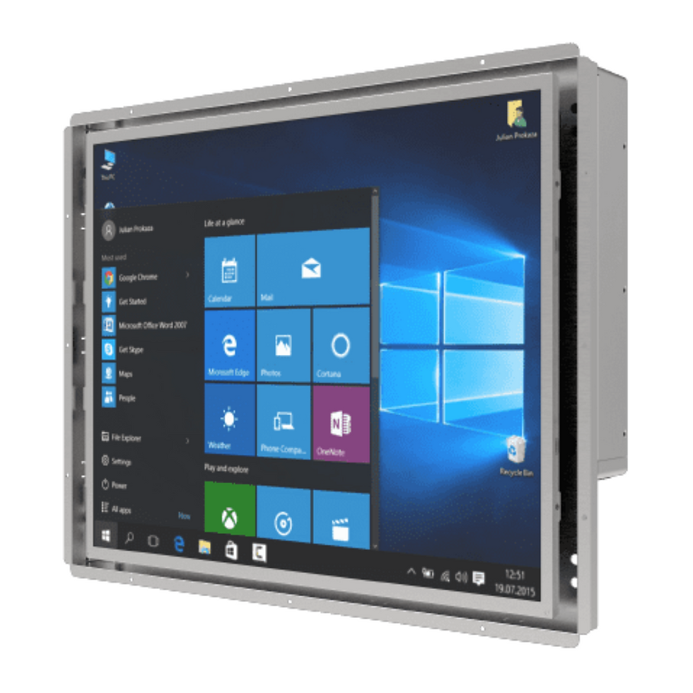 19” Intel® Core™ i5 (Tiger Lake) Open Frame Panel PC Winmate R19IT7T-OFA1