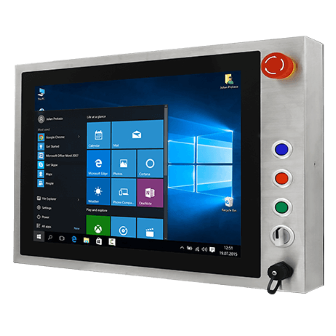 21.5" IP65 Stainless B Series Panel PC Winmate W22IB3S-SPA3-B