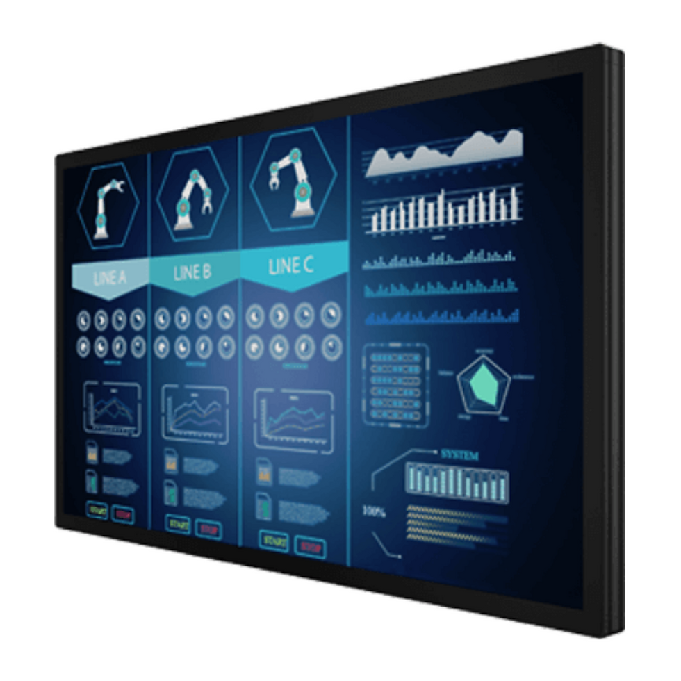 55" PCAP Touch Chassis Display Winmate W55L100-PCA3OD
