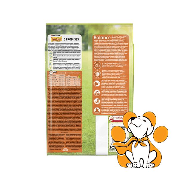 Thumbnail: Purina Friskies Balance 15kg, Ishrana sa Piletinom i Povrćem za Odrasle Pse