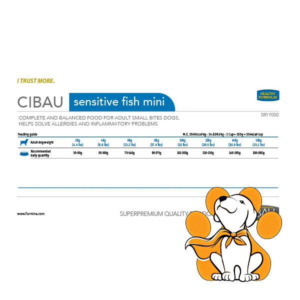 Thumbnail: CIBAU Sensitive Fish Mini tablica za hranu