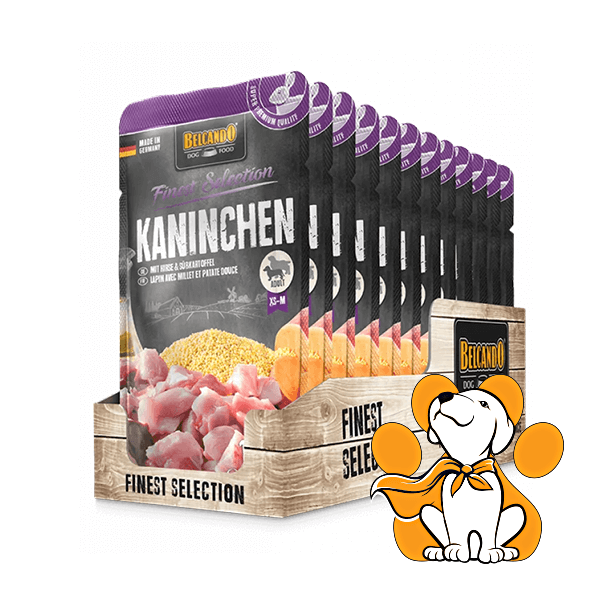 Thumbnail: BELCANDO Finest Selection Rabbit 125g kesica zečetina, vlažna hrana za pse