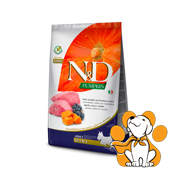 N&D Pumpkin Adult Mini Lamb & Blueberry 7kg, Pseće premium Granule sa Borovnicama
