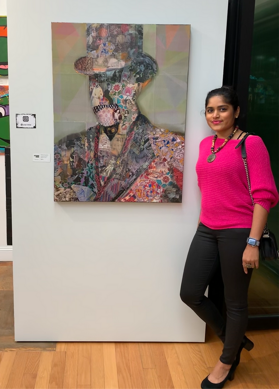 Nimisha Doongarwal's first "Identity" series exhibit in 2019, San Francisco