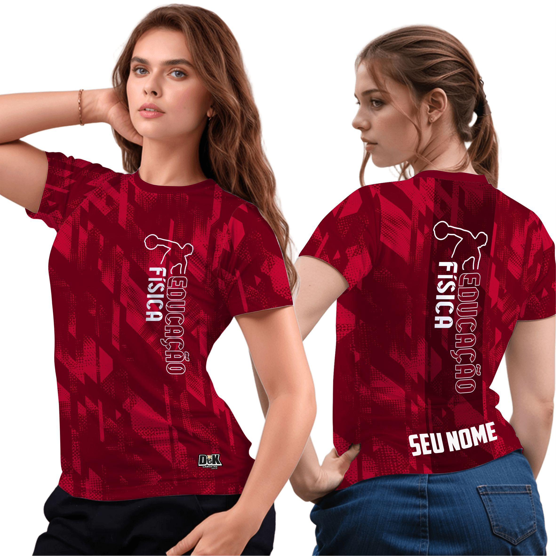 Camisa Baby look Educação Física faculdade Professor Dryfit academia escola