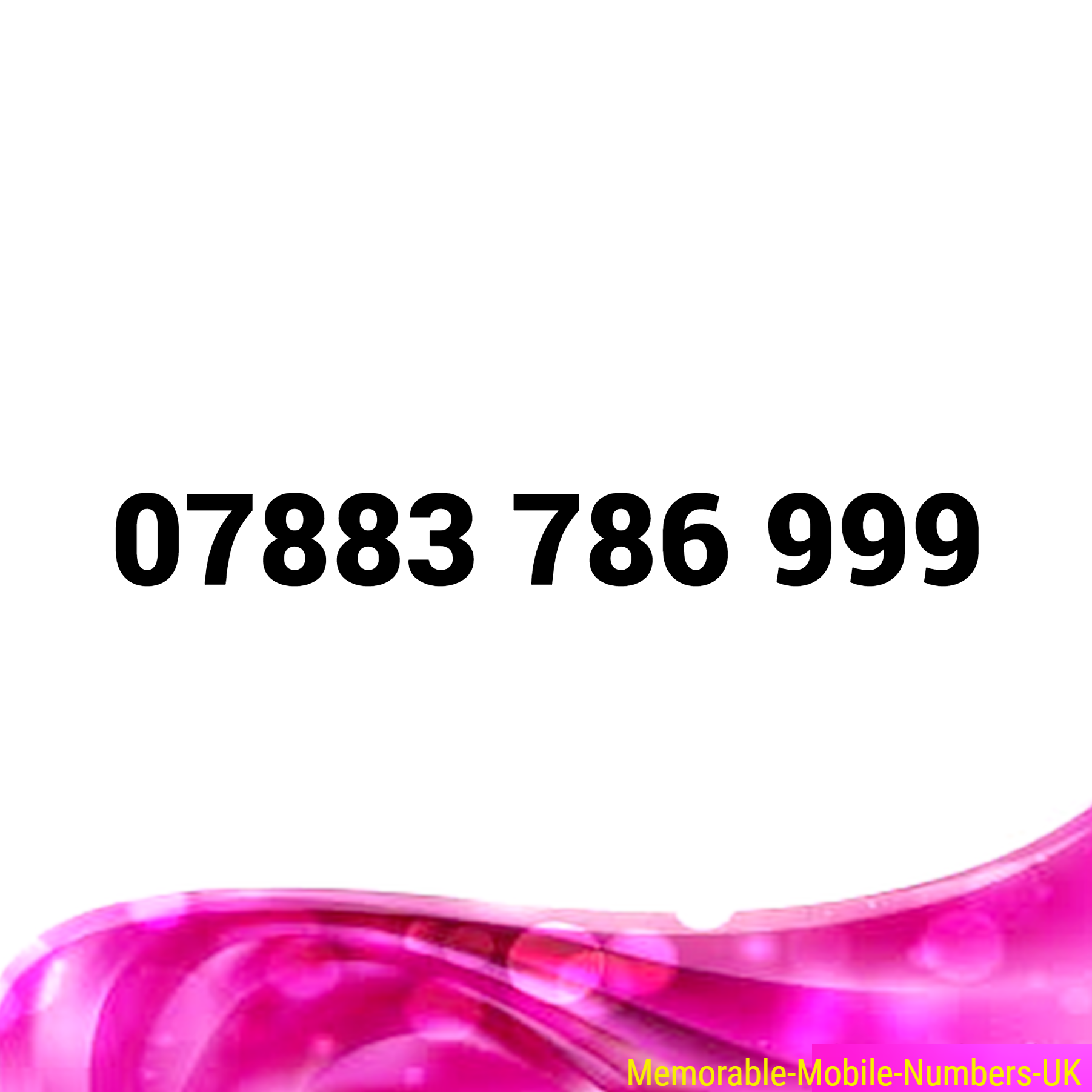 Easy Memorable Gold Vip Mobile Phone Number UK Payg Sim Card: 07883 786 999