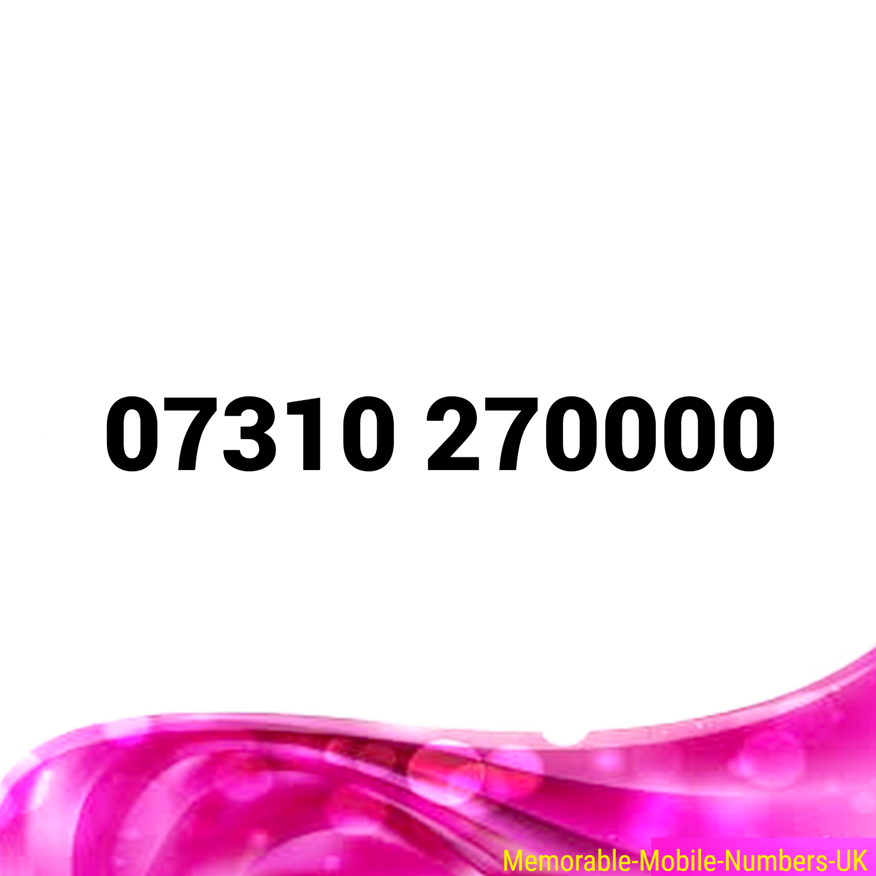 Easy memorable UK mobile number: 07310 270000