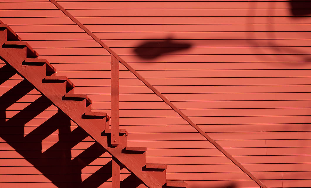 Red Wall & Stairs
