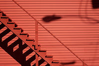 Red Wall & Stairs