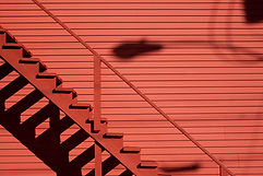 Red Wall & Stairs
