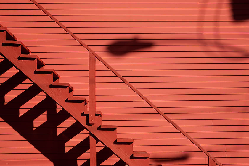 Red Wall & Stairs