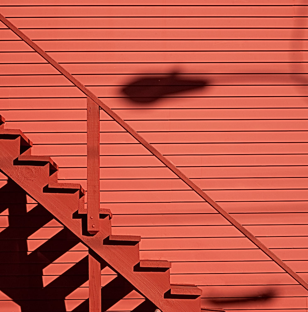Red Wall & Stairs