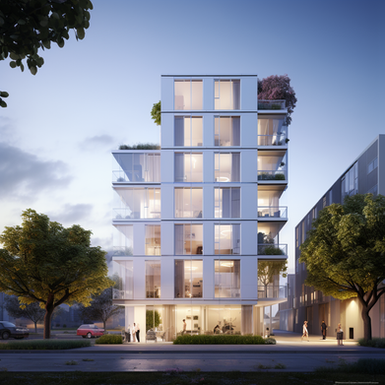 Realize innovative, affordable housing solutions in Los Angeles with DRURY's architectural services. Our modular developments, like this sleek urban residence, offer design efficiency and eco-friendly living without compromising on aesthetics. Create impactful communities with us. #AffordableHousing #ModularDesign #LAArchitecture