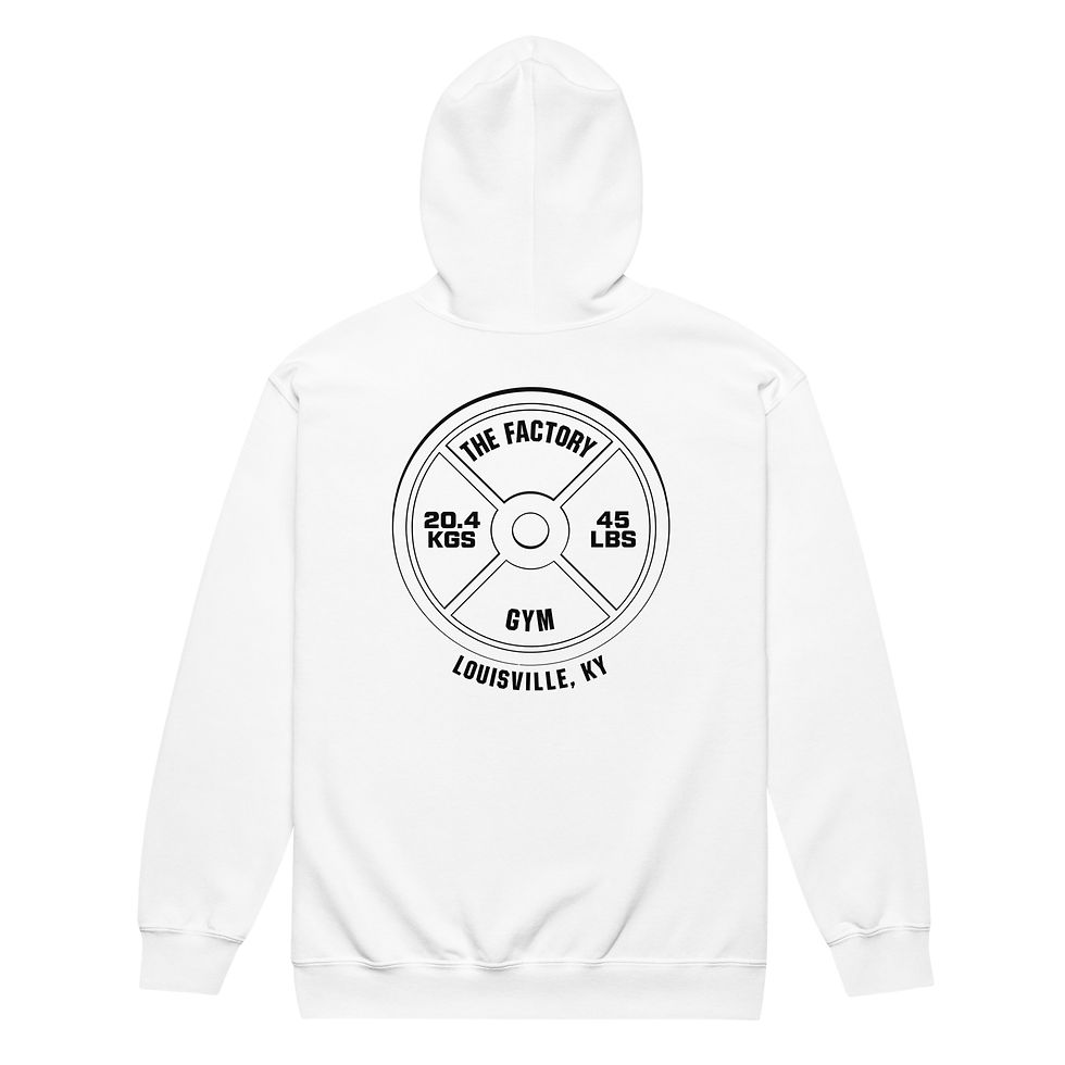 Thumbnail: Unisex Classic Zip Hoodie Black Text