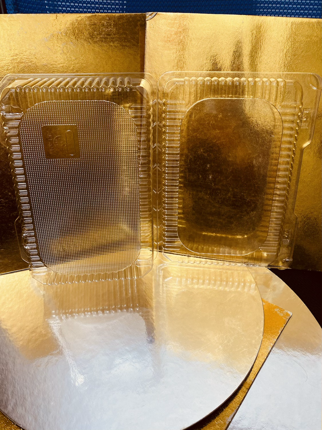 Envase transparente (tapa plana)