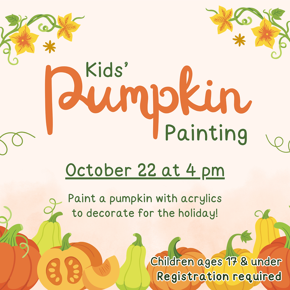Kids' Pumpkin Painting