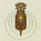 Thumbnail: A cute sea otter mother and baby cross stitch pattern download inspired by the art of Charley Haper mid century modern style