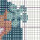 Thumbnail: pattern snip of retro hula girl cross stitch pattern