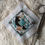 Thumbnail: stitched raven and apothecary bottle tiny counted cross stitch pattern