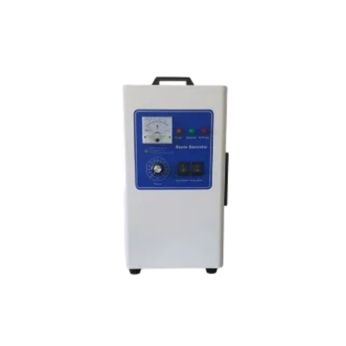 "5 Gram Ozone Generator in White Steel Casing by The Water Solar Company for water treatment system."