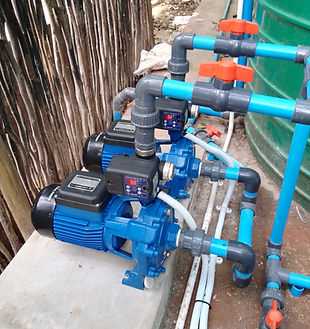 Booster pump installation for hotel in Johannesburg.