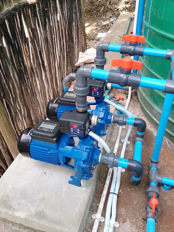 Pressure pump set installed at guesthouse in Johannesburg