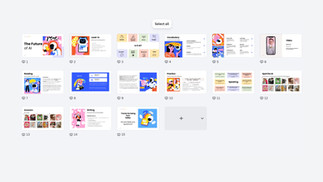 Slides that show the content of the lesson with various activities