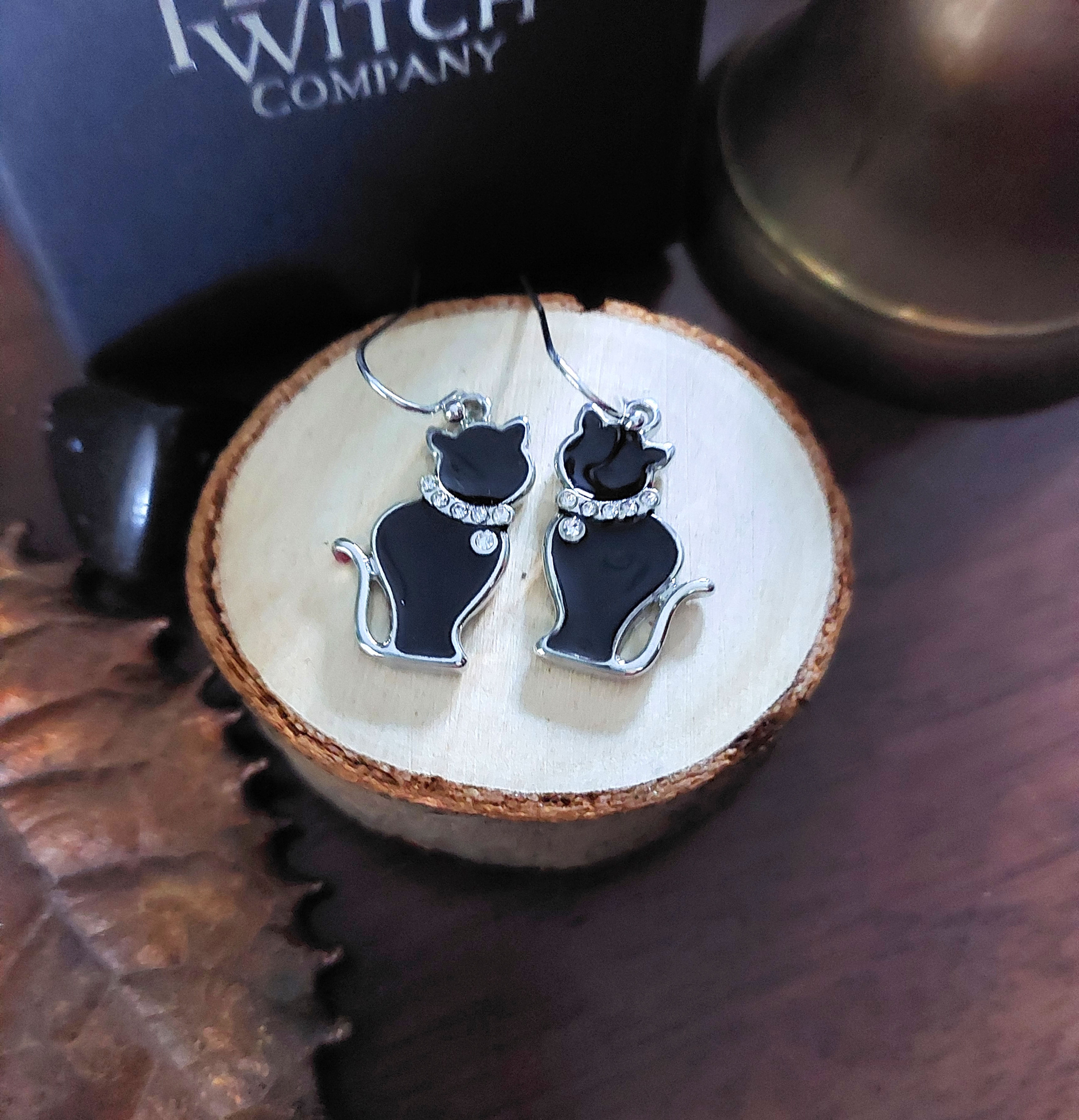 Black Cat Earrings