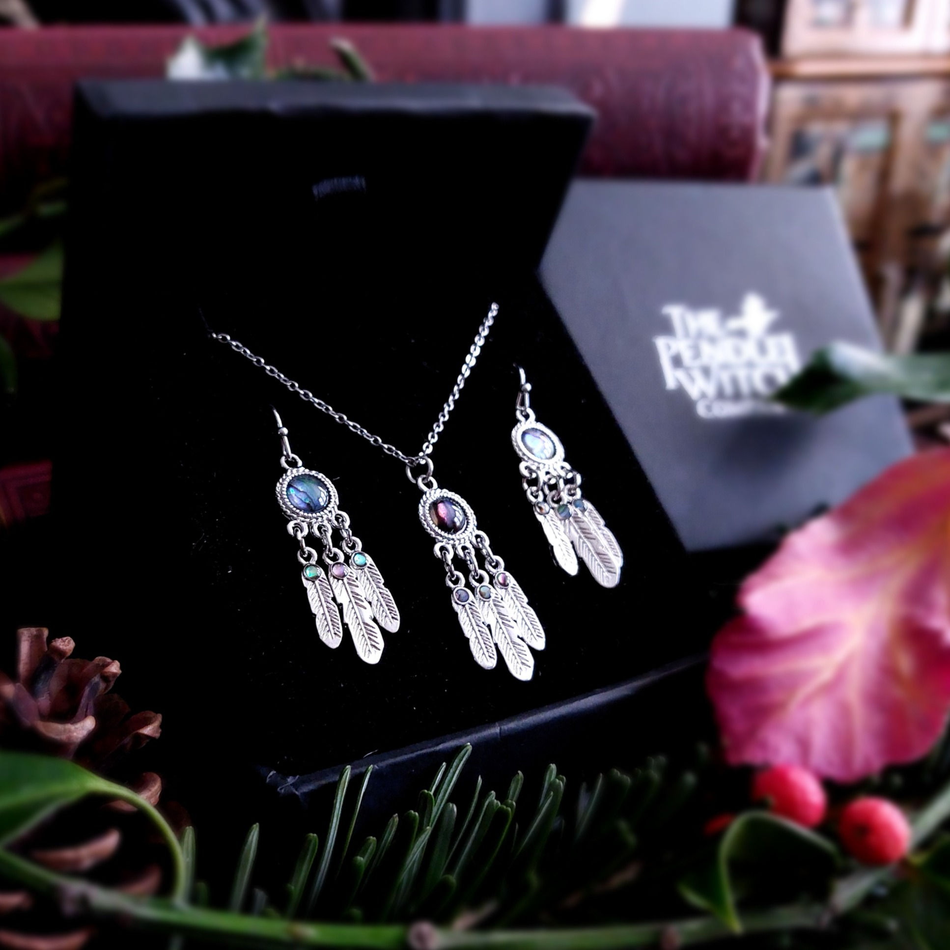 Dreamcatcher Earring & Pendant Set