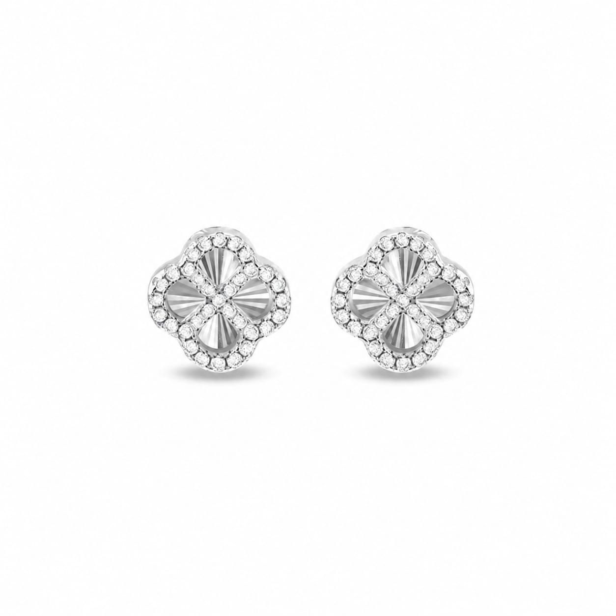 CLECZ Clover Cz Earrings