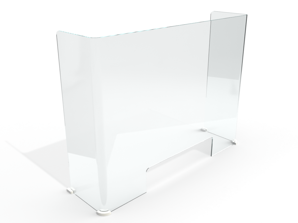 Safe Distancing Barrier - Design A in "U" Shape (Non-detachable)