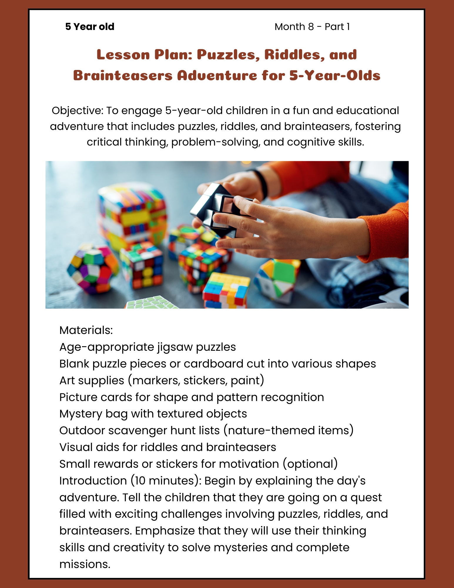 5 Year-Old - Month 8