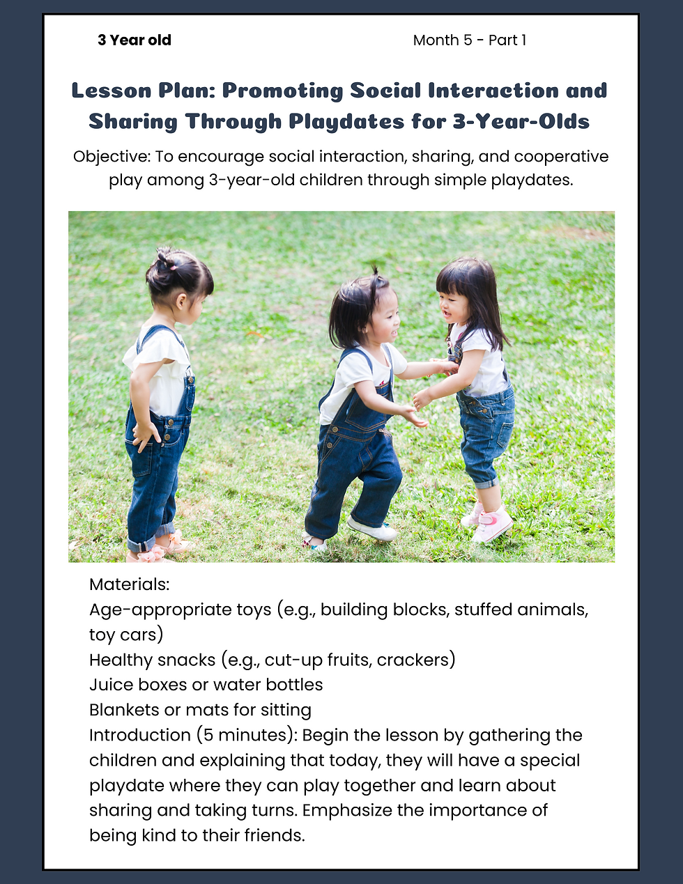 3 Year-Old - Month 5